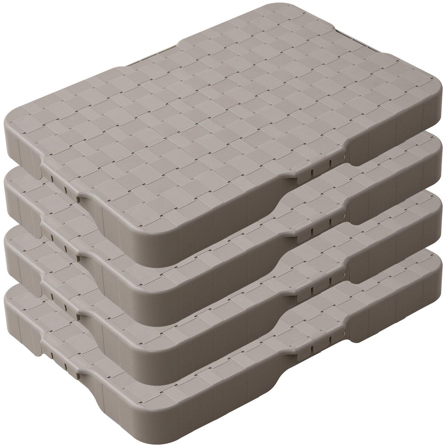 [山善] 家庭用平台車 28.5×41cm【4台組お得セット】耐荷重50kg 軽量0.8kg 連結機能 モカ ホームキャリーライト HCL-E38(MK)E*4商品画像