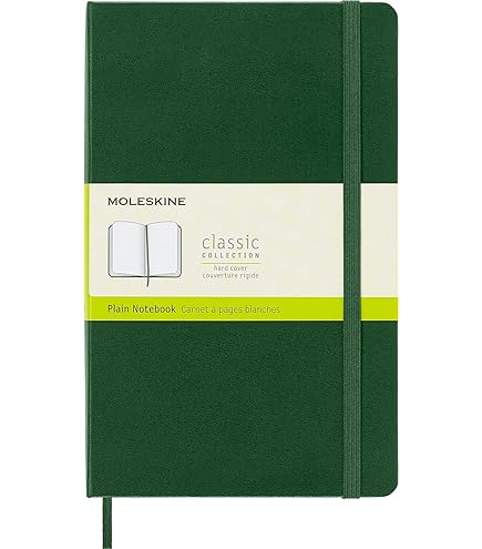 Moleskine Classic Notebook, Large, Squared, Sapphire Blue, Hard