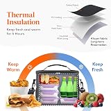 Lifewit Insulated Lunch Bag 15L 24 Can Black Leakproof Thermal Tote view 2
