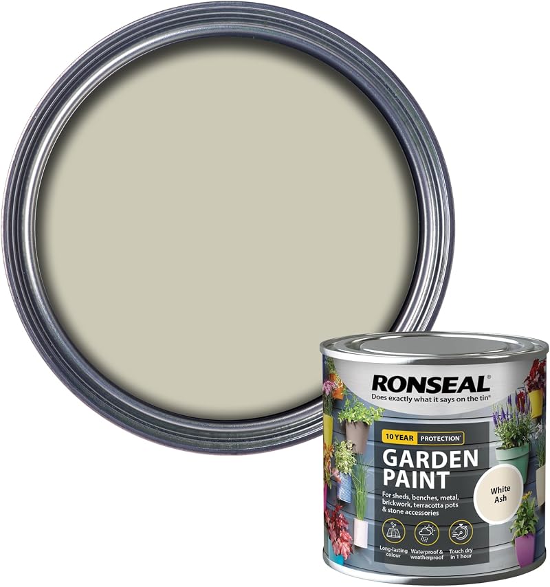 Ronseal Garden Paint White Ash GPWA250 250ml GPWA250