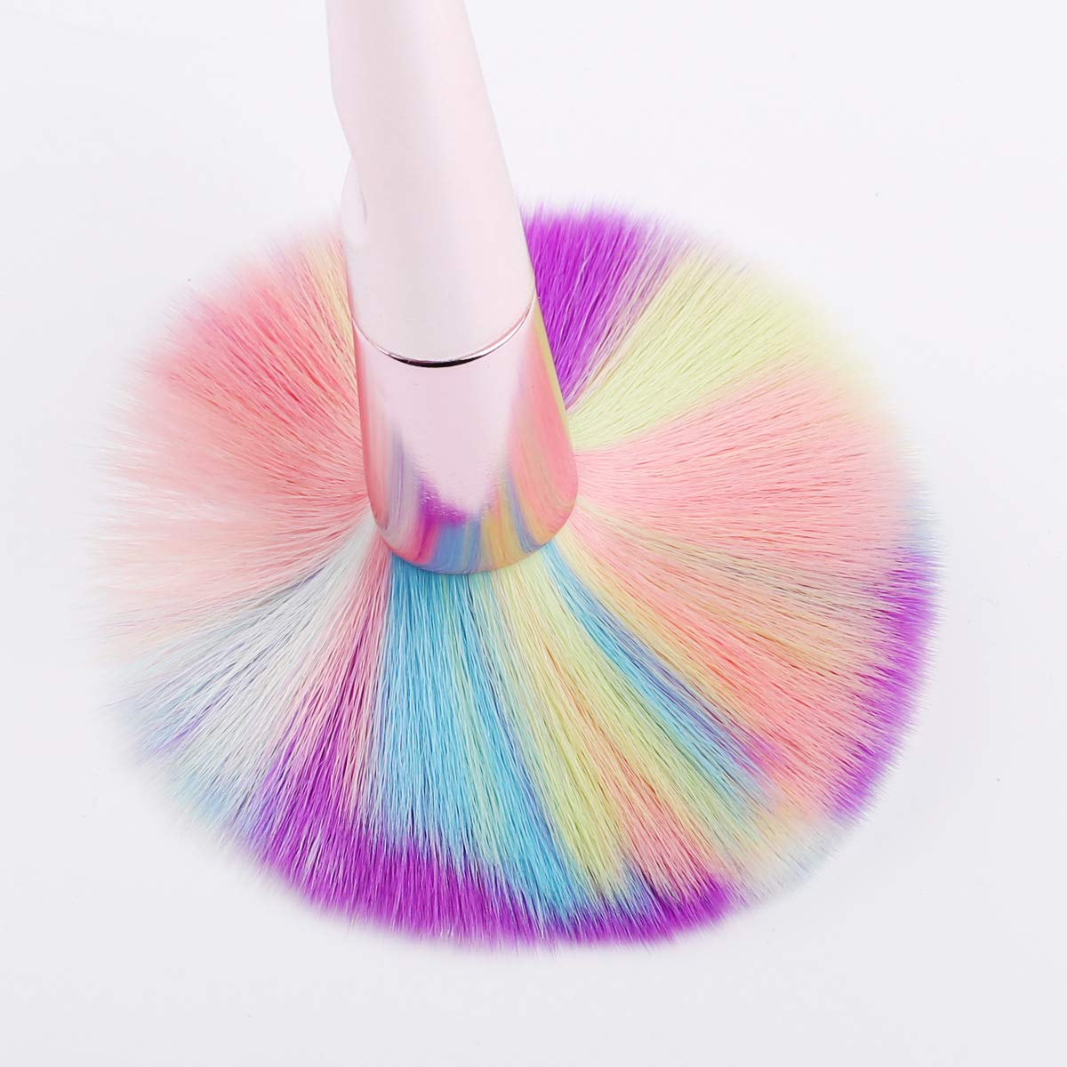 Cosmetic Brushes set Foundation Powder Concealers Eyeshadows Makeup 10 Pcs Brush Set, Rose Golden