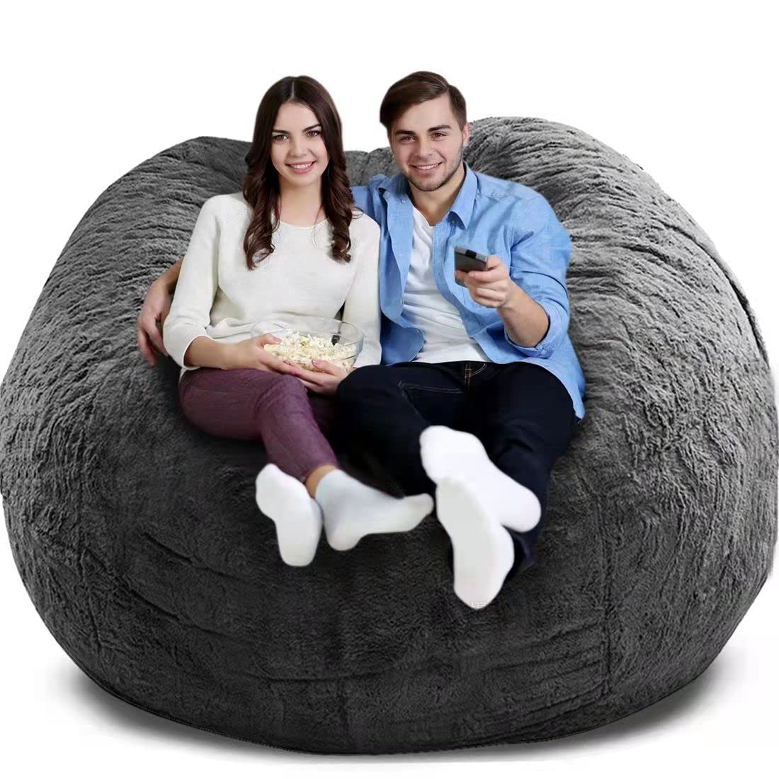 GQZGGXX Bean Bag Chair Cover, Durable Comfortable Chair PV Fur