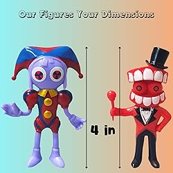 NosActGia Digital Circus Action Figures – 6 pcs