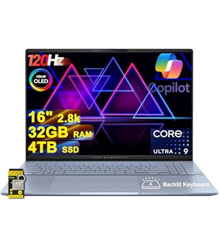 Amazon.com: ASUS Vivobook S 16 AI Copilot+ PC Laptop: AMD Ryzen AI
