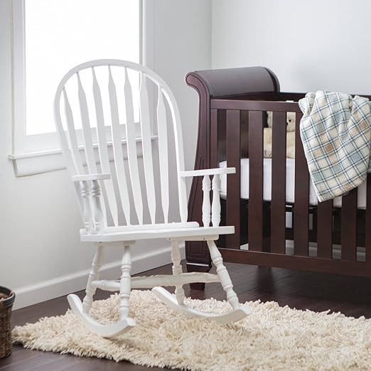 Amazon Com Windsor Baby Nursery Rocking Chair White Kitchen