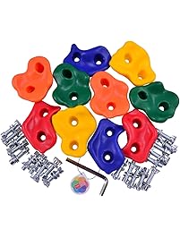 HAPPY PIE PLAY&ADVENTURE HappyPie Kids Wall Rock Climbing Holds with Hardware Screw for Children Outdoor Playground