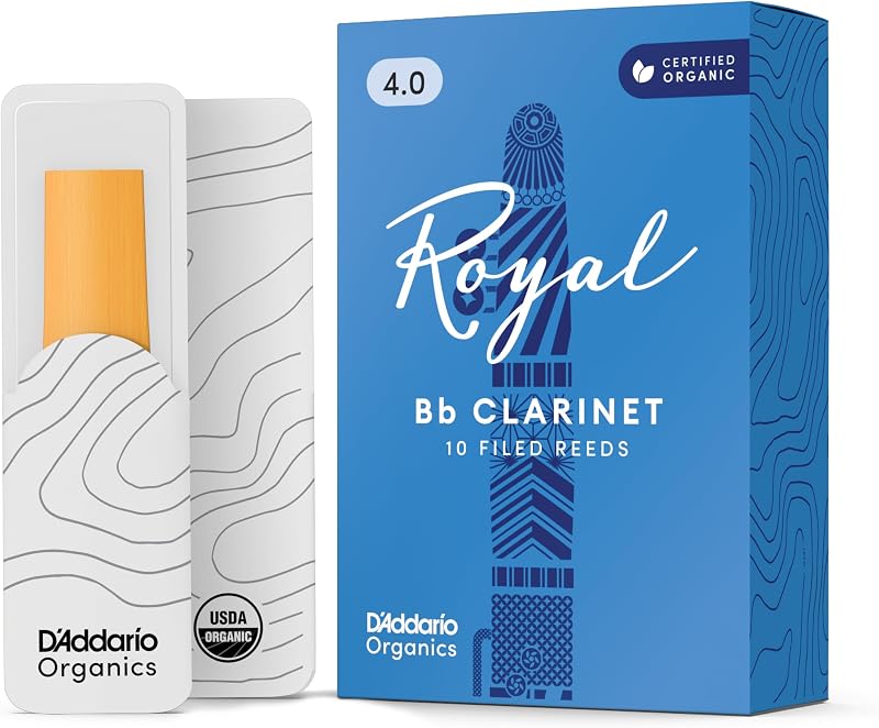 D'Addario Organic Royal Bb Clarinet Reeds 4.0 10-Pack