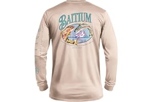 BAITIUM Fishing Shirts for Men, Mens Fishing Shirts Long Sleeve, UPF 50 Quick Dry, Rash Gaurd, Fishing Clothes for Men, Fishing Gear