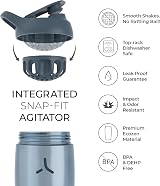 Promixx Pursuit Protein Shaker Bottle 950ml Graphite Gray - Leakproof view 7