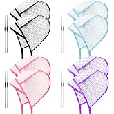 YOOVR 16-In-1 Hair Highlight Kit with 8 Highlight Caps and 8 Metal Hooks | Frosting Caps with Metal Hooks for Balayage Lowlights Babylights, Home Use Salon Tools for Hair Bleaching Coloring Dying, Mix