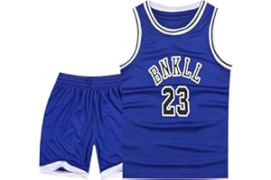 MTTYYD 6-16Years Youth Basketball Sports Jerseys 23# for Boys Girls Basketball Jersey 2Piece Set