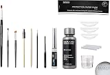 Makki 5pc Slanted Stiff Flexible Tip Brush Applicators Eyelash Eyebrow Tint view 4