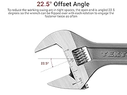 TEKTON 6 Inch Adjustable Wrench