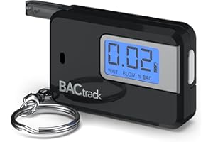 BACtrack Go Keychain Breathalyzer (Black) | Ultra-Portable Pocket Keyring Alcohol Tester for Personal Use