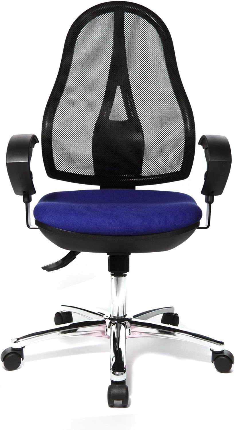 Topstar Open Point SY Deluxe Office Chair, 48 x 48 x 111cm, Metal, blue