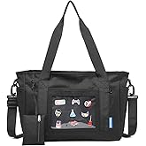 Canvas Tote Ita Bag Luggage Bag Shoulder Bag Kawaii Purses and Handbags with Pin Display for Mens Womens