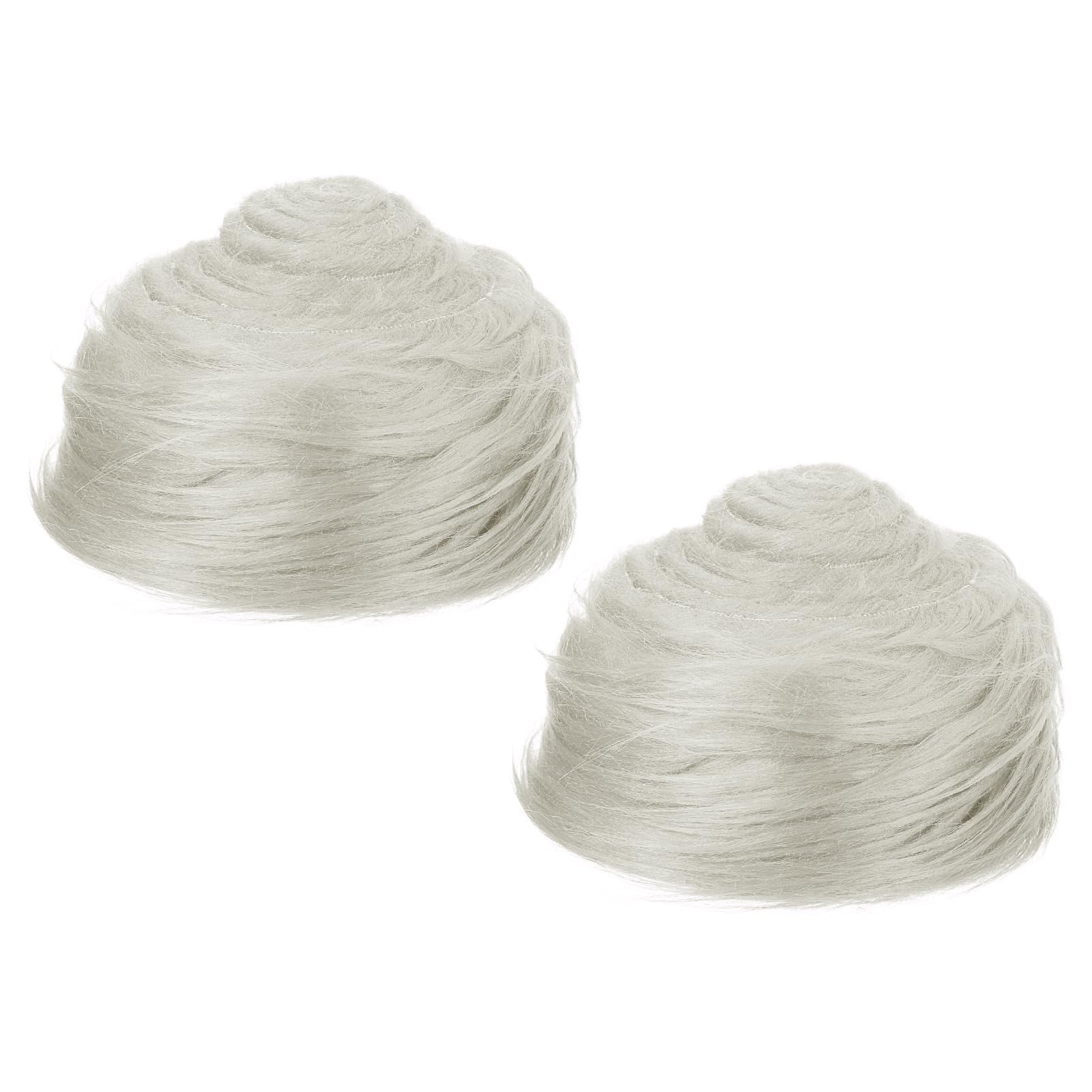 PATIKIL Plush Faux Fur Fabric Precut Strips, 2 Pcs 59" x 2" Fluffy Faux Fur Ribbon for DIY Crafts Christmas Halloween Gnome Beard, Grey