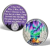 Value Valor Vow One Day at a Time 3 Year Sobriety Coin - Inspirational Three Year Chip, Non-Religious AA Coins Recovery Medallions Affirmation Token Sobriety Gifts for Women & Men Celebrating Sober