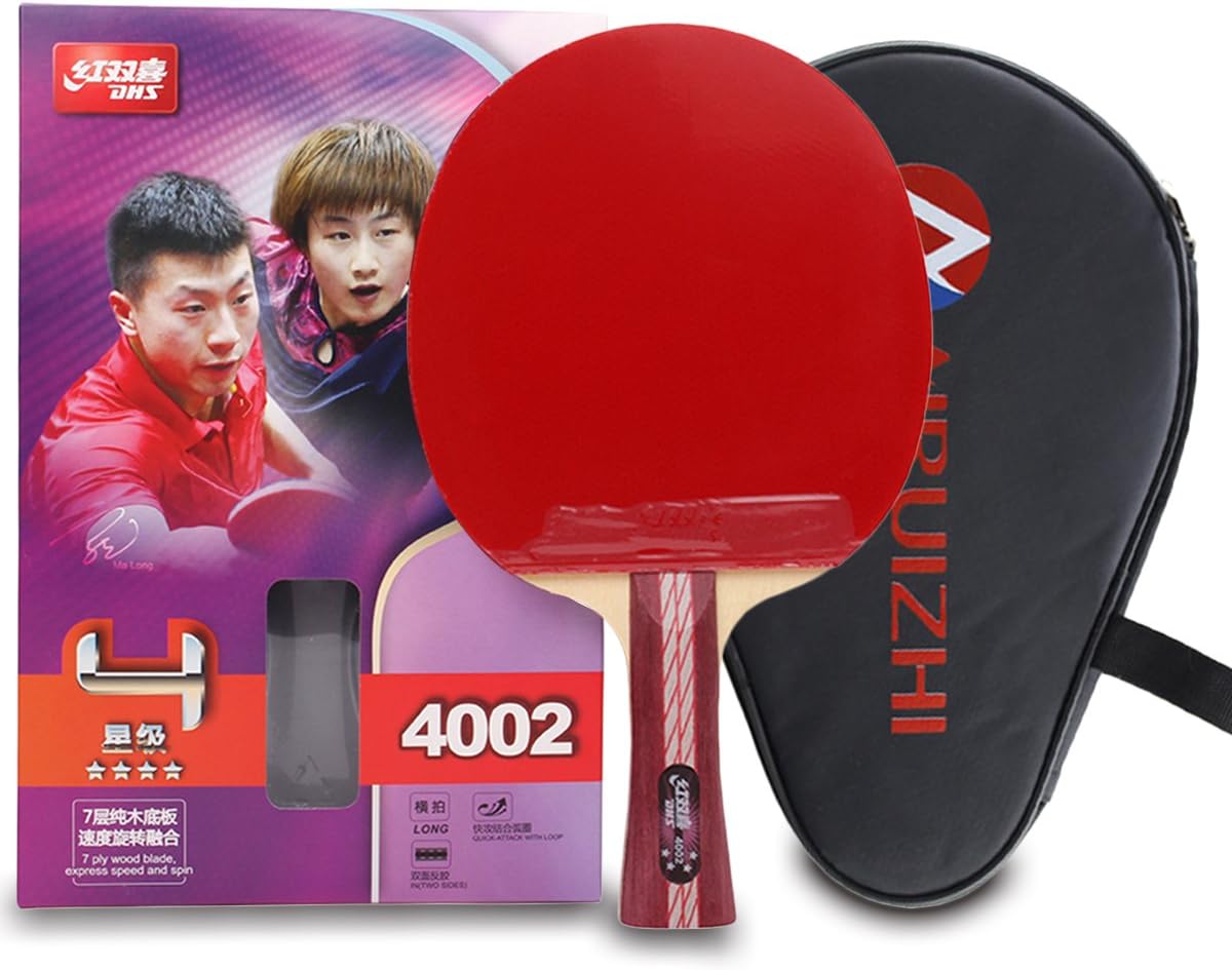 DHS 4Star Premium Table Tennis Racket Ping Pong Paddle Blade Inverted
