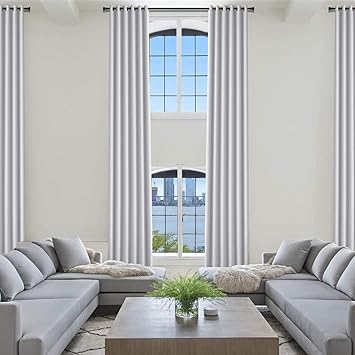 Amazon Com Frelement Blackout Effect Extra Long Curtains Privacy