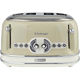 Set Ariete Vintage: Tostapane 4 Fette E Bollitore 1,7L – Design Retrò Beige, Acciaio Inox, Autospegnimento