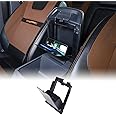Car Armrest Hidden Storage Box Compatible with Ford Ranger 2015-2022 Center Console Handrail Privacy Storage Box Organizer Tray Armrest Storage Box Container Insert Pallet Manager Interior Accessories