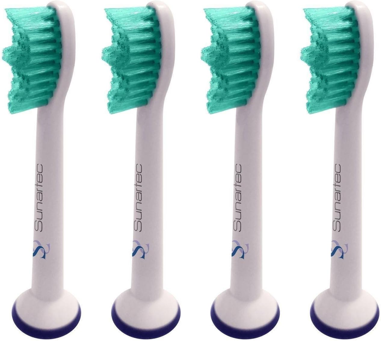 Sunartec Toothbrush Heads for Philips Sonicare HX6013/14 ProResults, DiamondClean, EasyClean, FlexCare, HealthyWhite, Plaque Control, Gum Health, 4-Pack