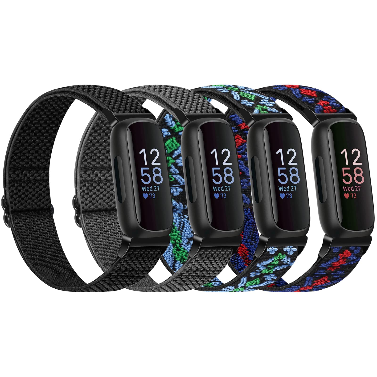 TumpCez Elastic Nylon Strap Compatible with Fitbit Inspire 3/Inspire 2/Inspire/Inspire HR/Ace 2/Ace 3 Straps for Men Women