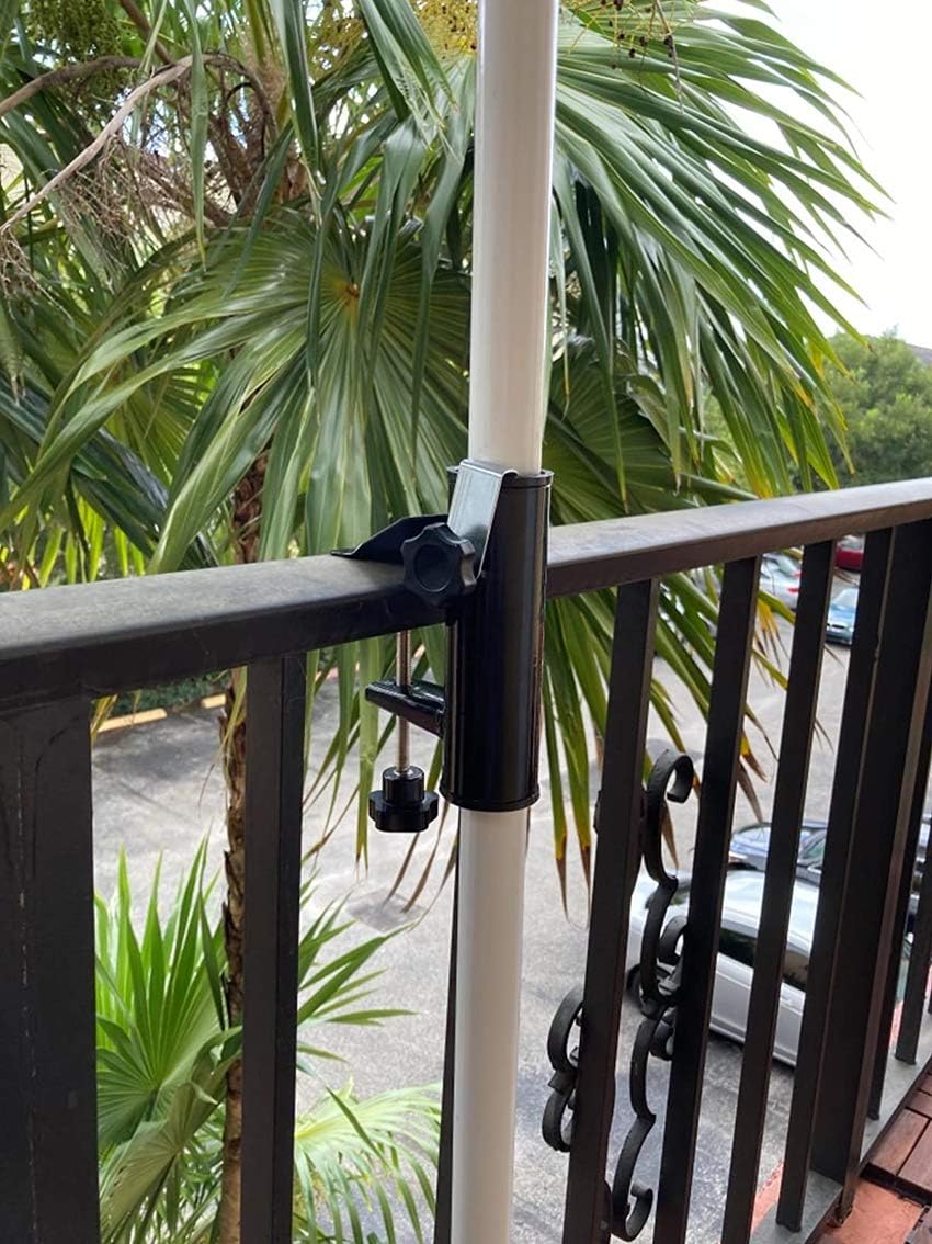 pool sun shade on Umbrellas Shade Bench Buddy Tailgates For Deck Pool Deck Sun Shade Support Poles Bracket Outdoor Bleachers Balcony Umbrella Holder Fghs Patio Umbrella Clamp Fences Black Boats Umbrella Stand Metal Clamp Umbrella