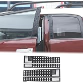 Car Door Window Centerpillar Honeycomb Trim Cover Fit Toyot@a FJ Cruiser 2007-2024 Exterior Side Door Window Center Pillar Post Molding Decorative Panel Protect Cover American Flag Pattern Accessories
