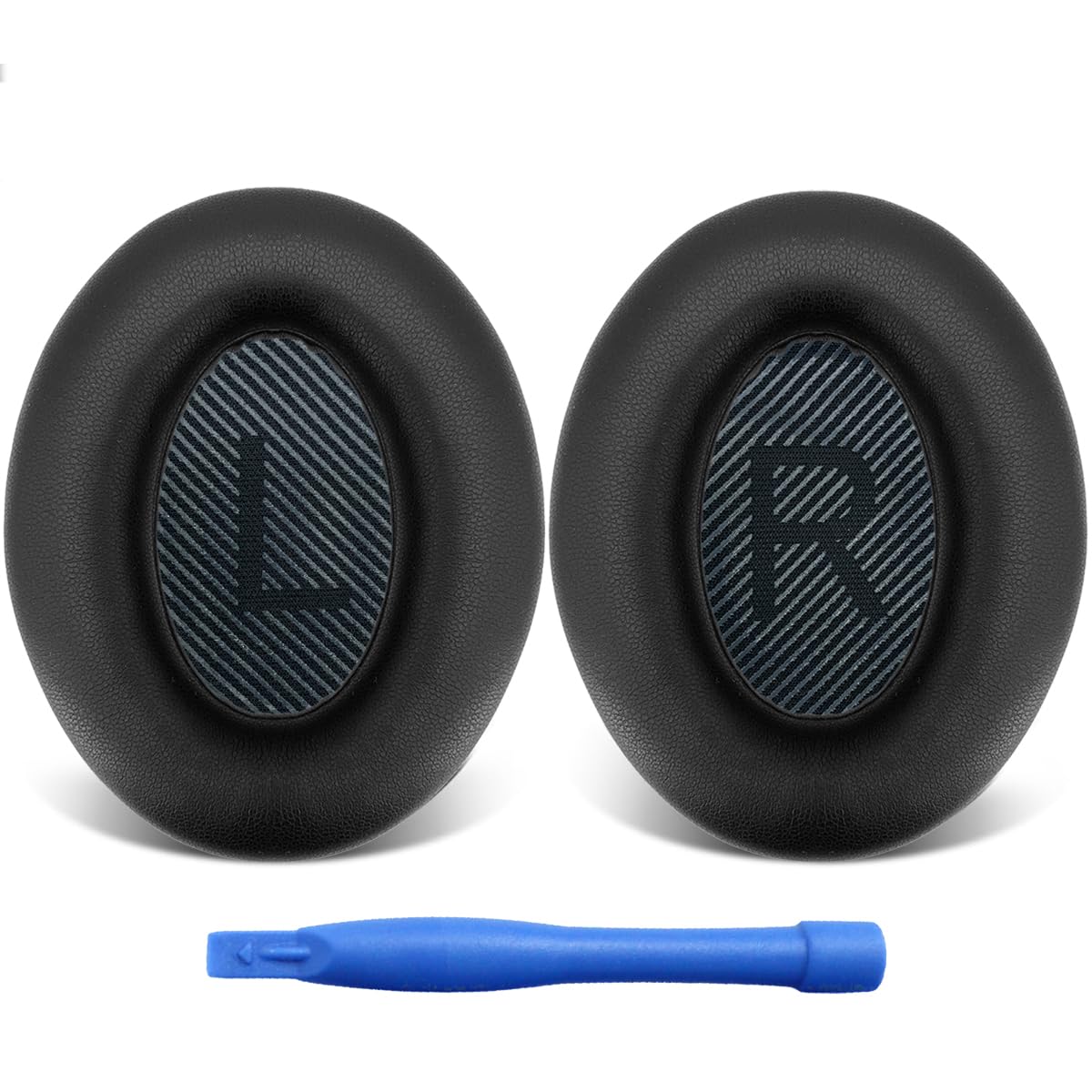 Replacement Earpads Cushions Ear Pads Earmuffs for Bose Quiet Comfort 35 QC35 35 II Headphone Headset with Softer Leather Protein Leather Noise Isolation