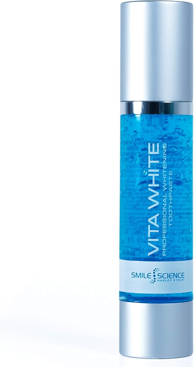 Smile Science Harley Street, Professional Vita-White Teeth Whitening Toothpaste, Stain Removal Toothpaste, 100% Enamel Safe