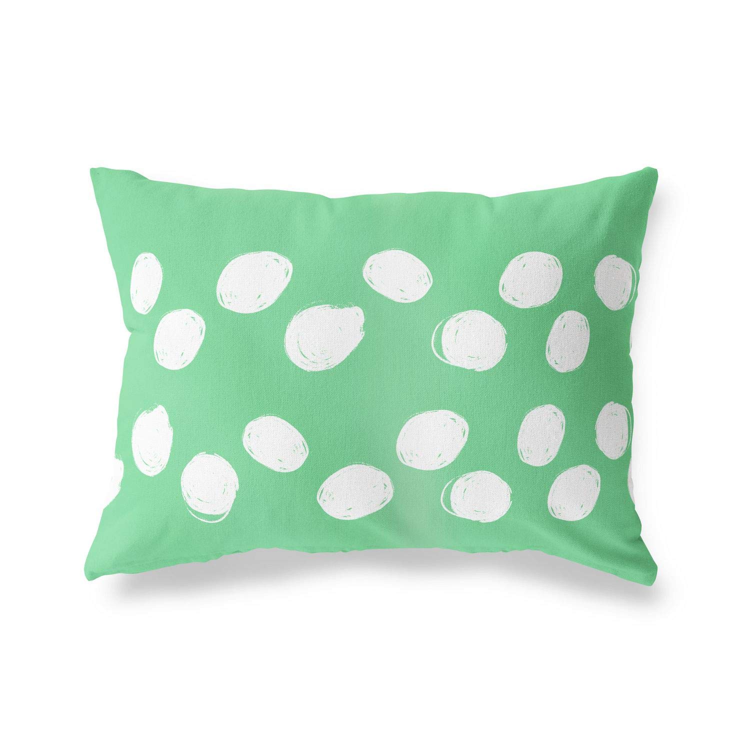 BonaMaison Decorative Cushion Cover, Petrol Green-White Throw Pillow Covers, Home Decorative Pillowcases for Livingroom, Sofa, Bedroom, Size: 45X60 Cm - Designed and Manufactured in Turkey