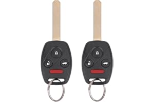 Vurkcy Key Fob Replacement for 2003-2007 Honda Accord Car Keyless Entry Remote Control,OUCG8D-380H-A 35111-SHJ-305,4 Buttons, 2Pcs