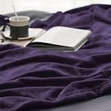 Bedsure Fleece Throw Blanket 150x200 cm Purple Microfibre view 4