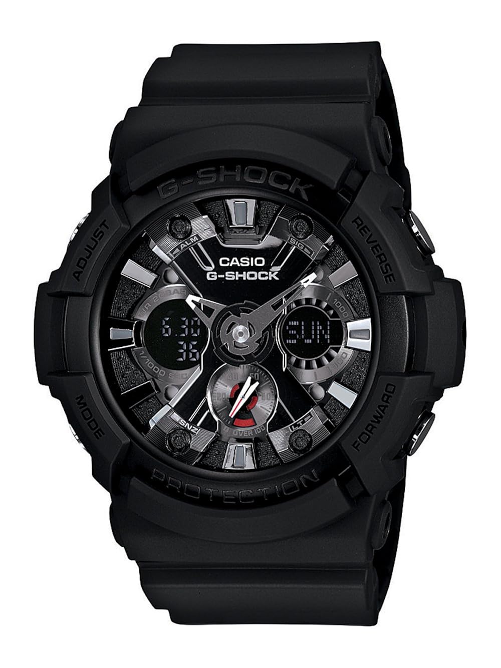 Amazon.com: Casio Men's GA201-1 G-Shock Shock Resistant Sport Watch With  Black Resin Band: Casio: Watches