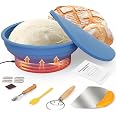 Heating Sourdough Proofing Basket With Adjustable Thermostat – USB-Powered, 4 Temperature Settings, Silicone, Collapsible For Easy Storage