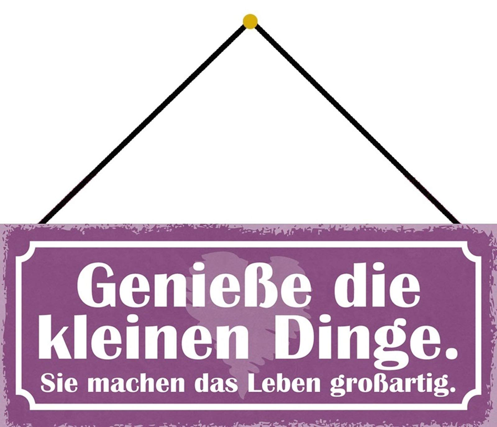 Schatzmix Tin-Plate Sign, Sheet metal, Multicoloured, 27x10 cm