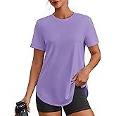 PINSPARK Workout Tops for Women Short Sleeve Athletic Shirts UPF 50+ Quick Dry Running Outfits for Exercise Gym Hiking S-3XL