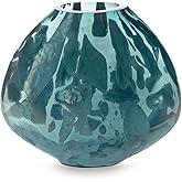 Signature Design by Ashley Cartshaw Contemporary Abstract Watertight Glass 6.63" Vase, Green
