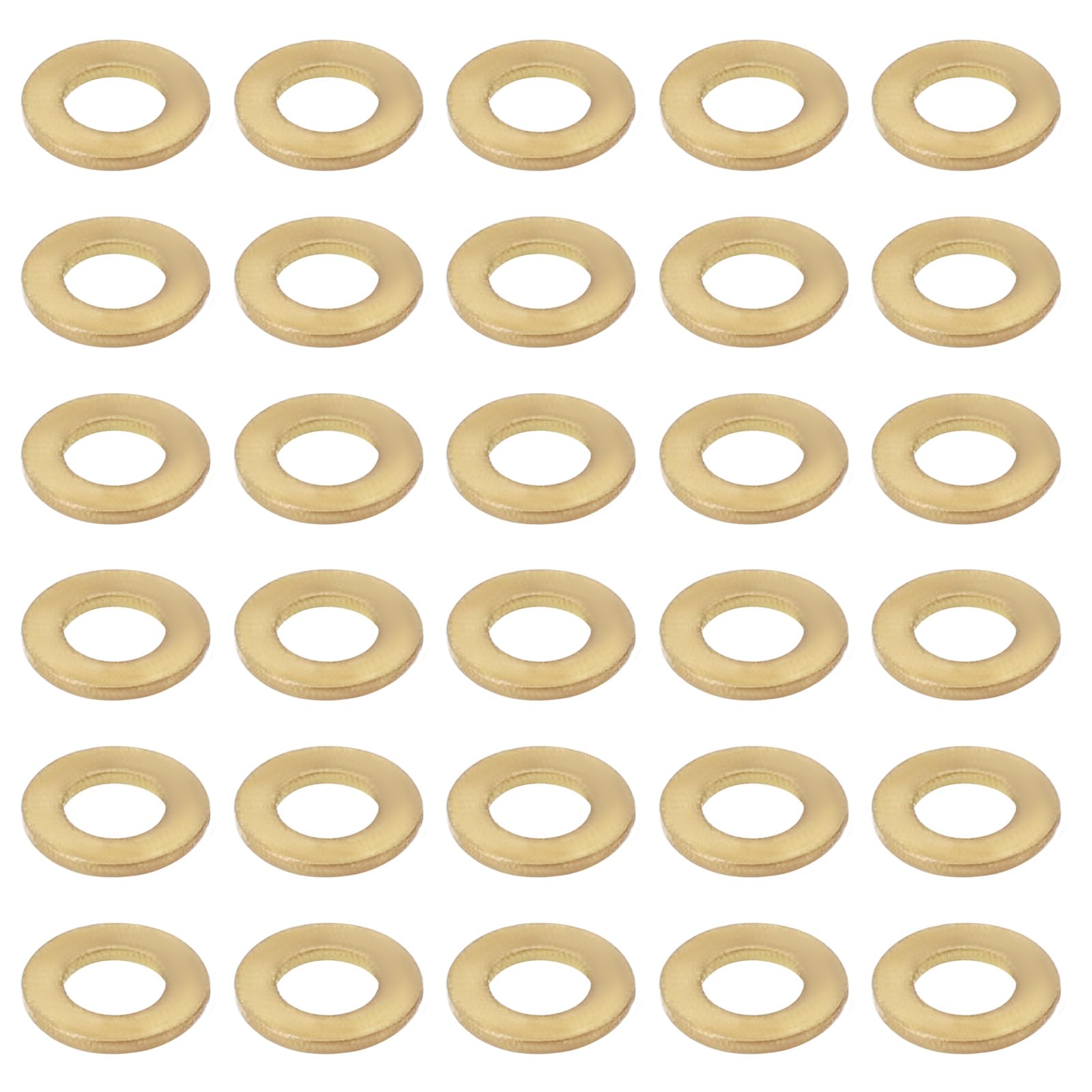 eMagTech 50PCS M1.4 Miniature Brass Washers, Flat Copper Sealing Washers Copper Brass Flat Gaskets Fixing Rings Hardware Fittings
