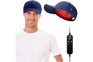 Viconor Laser Hair Growth Cap,Red Light Therapy Device，660nm & 850nm Ideal Gift for Women Men, deep black