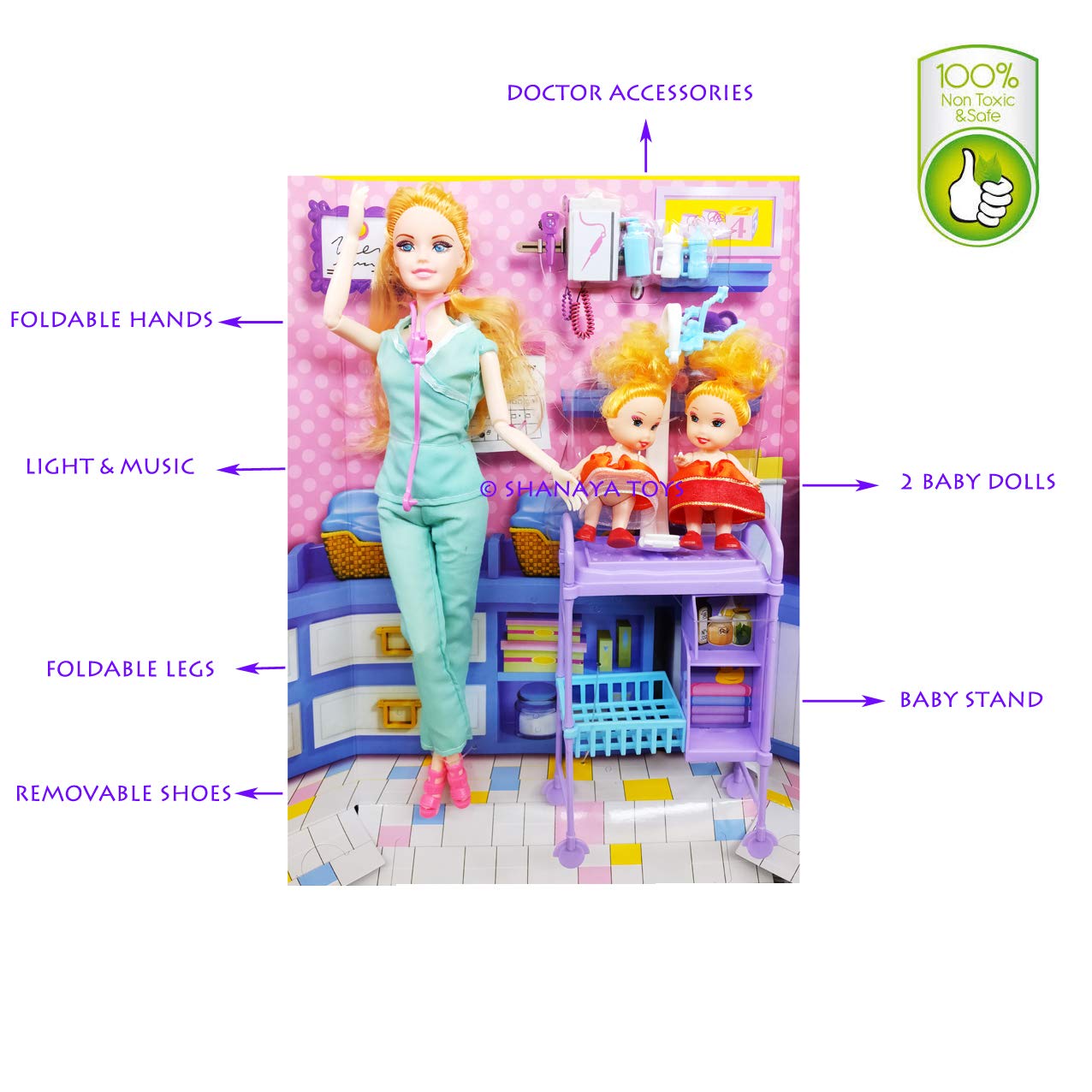 barbie doll with folding hands