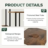 Bamworld 4 Tier Indoor Plant Stand Metal Shelf Brown view 6