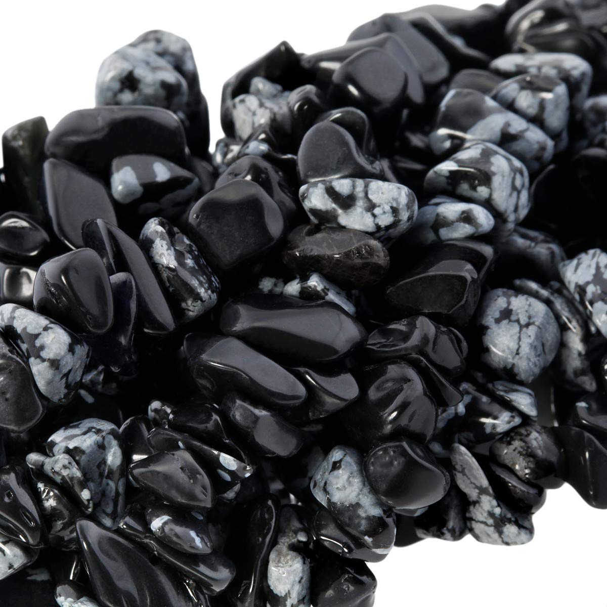 KYEYGWO Irregular Tumbled Chip Beads Strands 5-8mm Drilled Semi Precious Stones for Jewellery Making DIY Art Craft