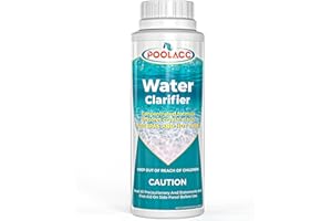 POOLACC Water Clarifier for Spa Hot Tub or Pool- Clears Cloudy Water, Improves Filter Efficiency, Keeps pH Balanced - Highly Concentrated Chemical Water Clarifier for All Spas, Hot Tubs & Pools -32 oz