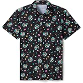 Tipsy Elves Men's Performance Golf Polo Shirt - Funny Novelty Golf Gift | 4-Way Stretch, Ultra Soft Feel, Moisture Wicking, Wrinkle Resistant, Athletic Fit