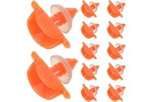 TEHAUX 50pcs DIY Plastic Duck Mouth Inserts 25mm, Duck Toy Mouth Parts for Doll Making Crafts in Bulk,