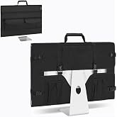 Monitor Carrying Case for 24" LCD Screens, Compatible with iMac 21.5"/24" | Padded Protective Travel Bag with Handle &amp; Multiple Pockets, Desktop Monitor Dust Cover for Moving, Business Trip