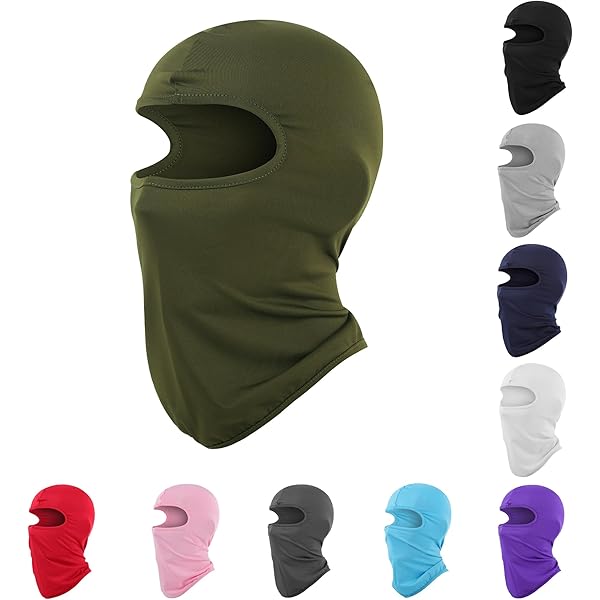 Kids Balaclava Ski Mask - Winter Ninja Face Mask With Hood - Cold